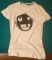 Weißes Smiley-Shirt (XS) Hessen - Rodgau Vorschau