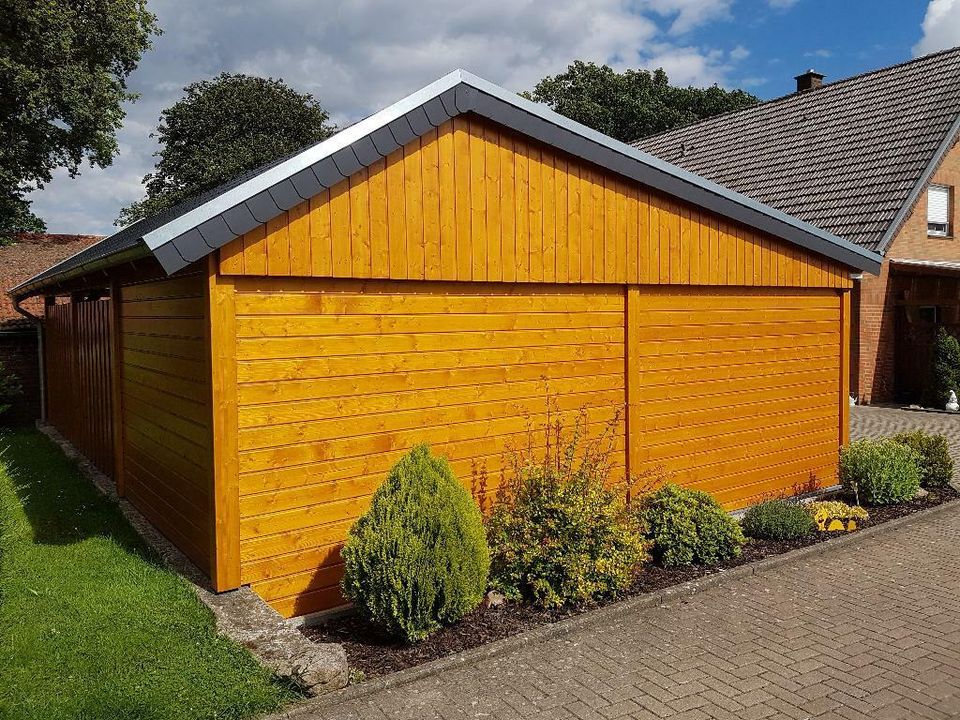 Carport Doppelcarport Terrassendach Leimholz VSG Glas Abstellraum in Löhne