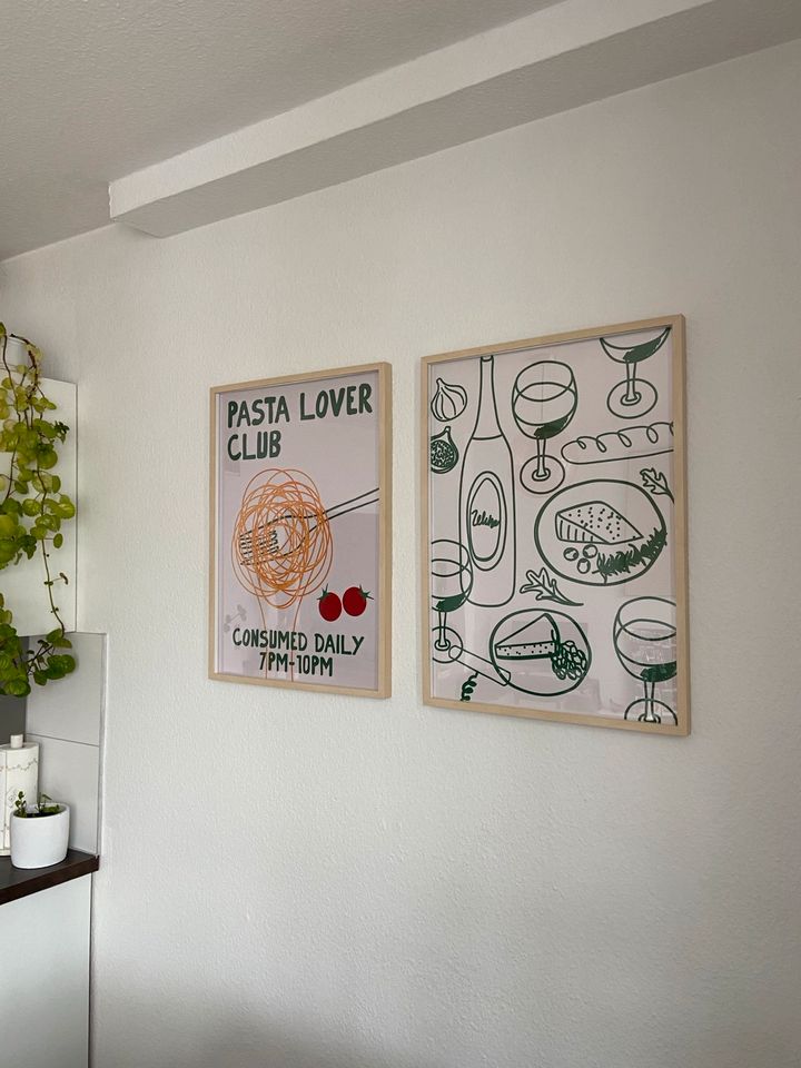 Küchen Poster mit Holz Bilderrahmen in Düsseldorf