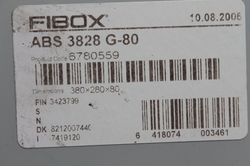 Verteilerdose Fibox ABS 3828, Kabeldose 37,8x27,8x18cm (# 38a) in Großheiderfeld