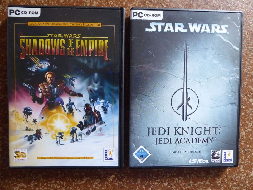 Star Wars Shadows of the empire und Jedi Knight Academy PC Spiele in Centrum