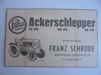 Primus Miesbach Ackerschlepper Franz Schrode Degerloch - 1950 Baden-Württemberg - Leonberg Vorschau