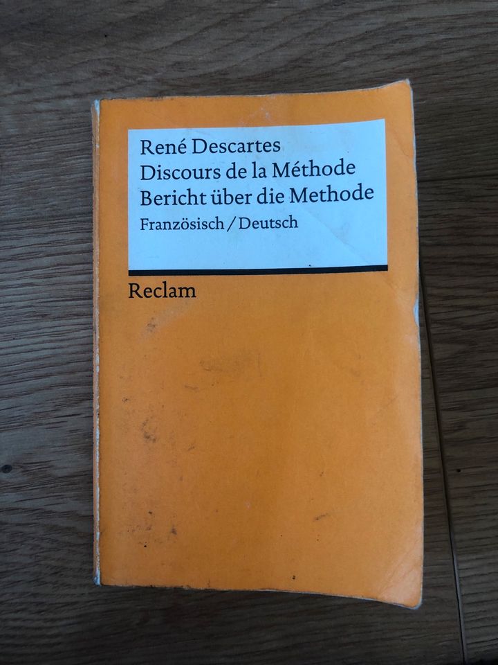 René descartes discours de la Methode Bericht über die Methode in Koblenz