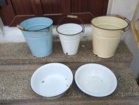 Emaillie Schlüssel   Eimer  DDR Vintage Thüringen - Greußen Vorschau