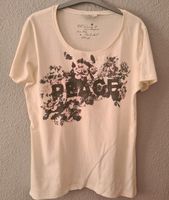 Damen Kurzarm TShirt cremeweiß/rosa/braun L/42, Blüten,Nieten Königs Wusterhausen - Zeesen Vorschau