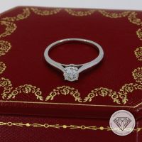 M*202559 Wert 8.000,- Cartier Solitär Brillant Ring Platin xxyy Essen - Karnap Vorschau