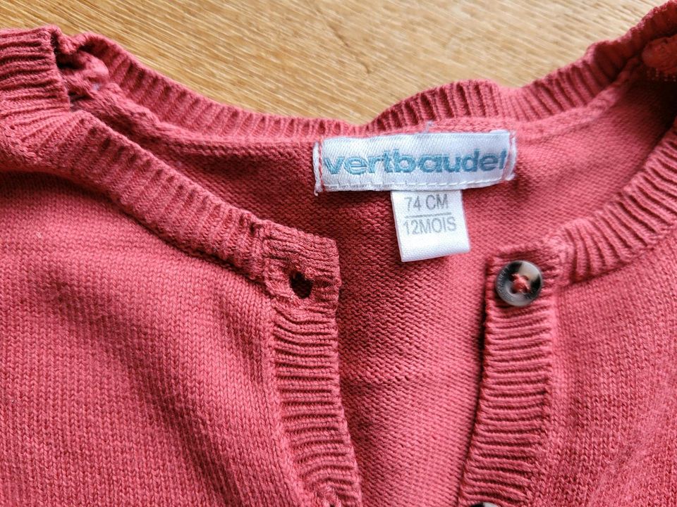 Strickjacke von verbaudet, gr 74, neuwertig in Langenfeld