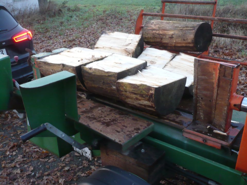 Holzspalter mieten mit 24 to Spaltkraft und 18 PS Benzinmotor in Ganderkesee