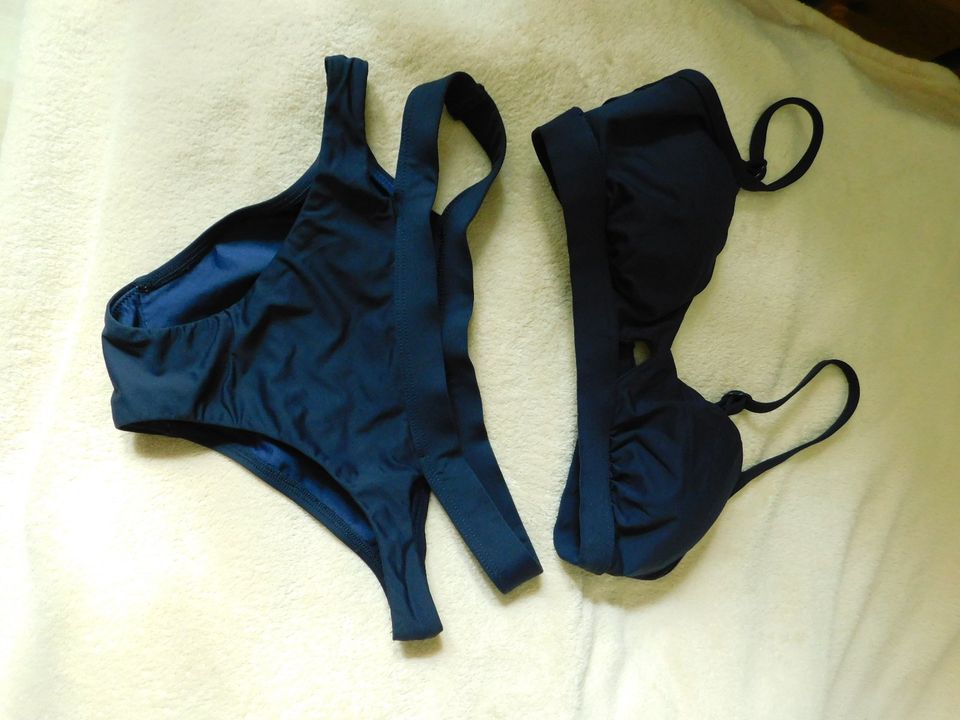 Seafolly Collective Bikini 34,8 marine ,no Etikett Basic  cut out in Neumünster