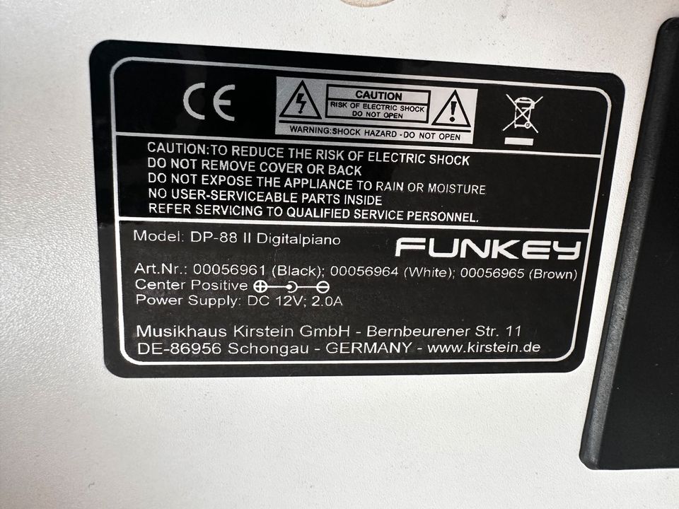 Digitalpiano Funkey DP-88 II in Regensburg