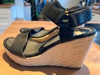 Gant Sandalen, Gr. 38, schwarz, Keilabsatz Niedersachsen - Leer (Ostfriesland) Vorschau