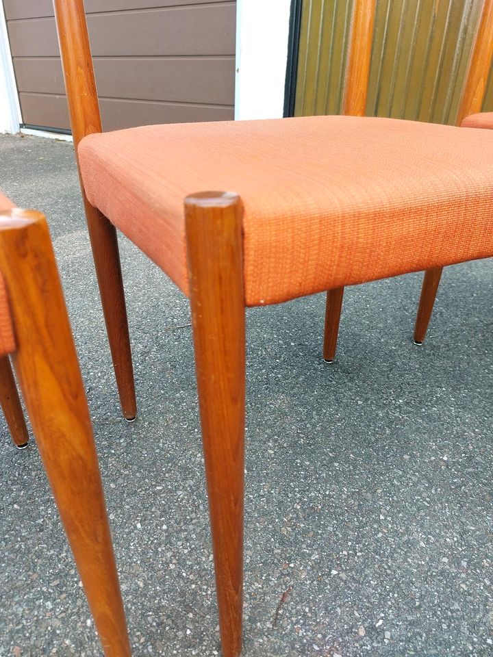 3x Stühle interlübke teak 60er retro in Bietigheim-Bissingen