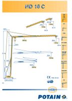 Baukran POTAIN HD 16C / NEtto: 23.000,- Baden-Württemberg - Gomaringen Vorschau