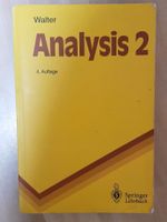 Analysis 2 vom Autor Walter . Springer Verlag Neuhausen-Nymphenburg - Neuhausen Vorschau