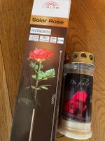 Solar Rose und Grablicht Deko NEU OVP Gartendeko Grabdeko Blume Bayern - Altdorf bei Nürnberg Vorschau