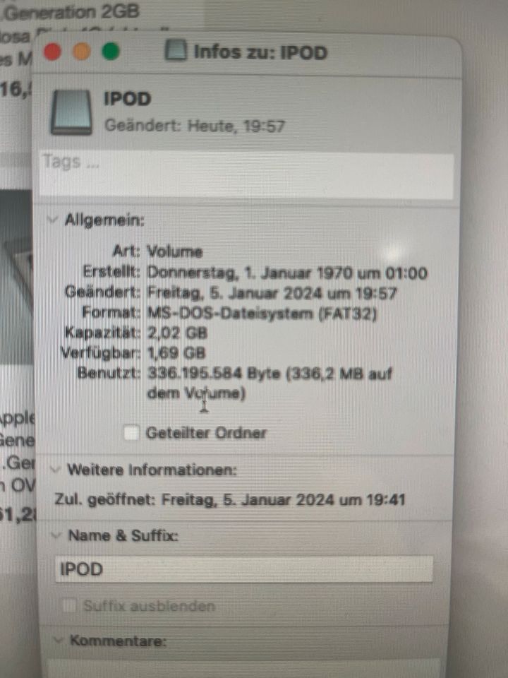 APPLE iPot Shuffle 3. Generation 2 GB in Hamburg