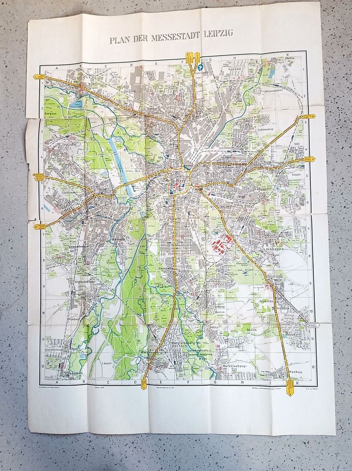 Leipzig Stadtplan 1959 in Leipzig