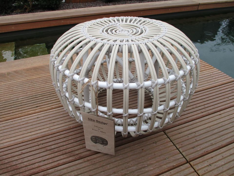 Sika Design Ottomane Hocker Alu- Rattan Outdoor klein 55 x 35cm in Witzenhausen