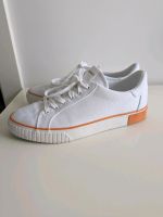 Esprit Damen Canvas Sneaker Gr. 41 weiß orange Nordrhein-Westfalen - Werdohl Vorschau