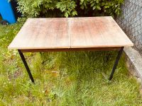 Tisch Holz braun schwarz Vintage Retro ausziehbar zu verschenken Pankow - Blankenburg Vorschau