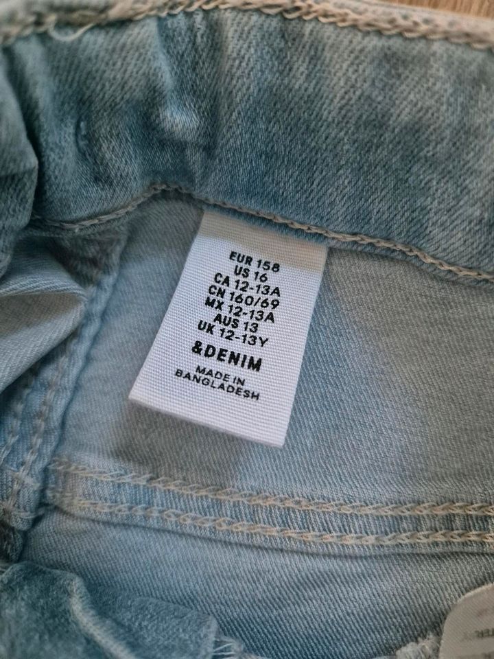 H&M Mädchen Shorts gr 158 kurze Hose Jeans in Thaleischweiler-Fröschen
