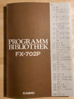 CASIO Buch „Programm Bibliothek FX-702P“ (für FX-702P) Nordrhein-Westfalen - Meerbusch Vorschau