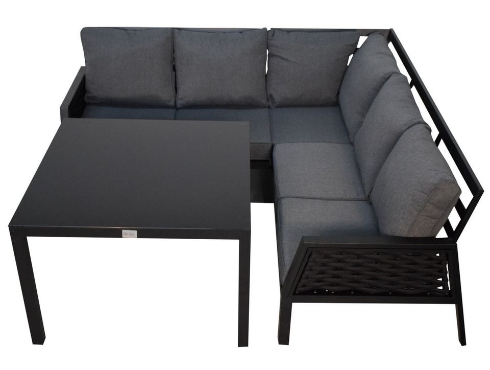 Luxus Premium Garten Design Lounge schwarz Alu Sitzgruppe+Versand in Hofkirchen