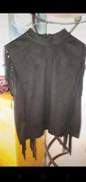 Zara Velour Shirt mit Fransen schwarz Gr.S Hessen - Eltville Vorschau