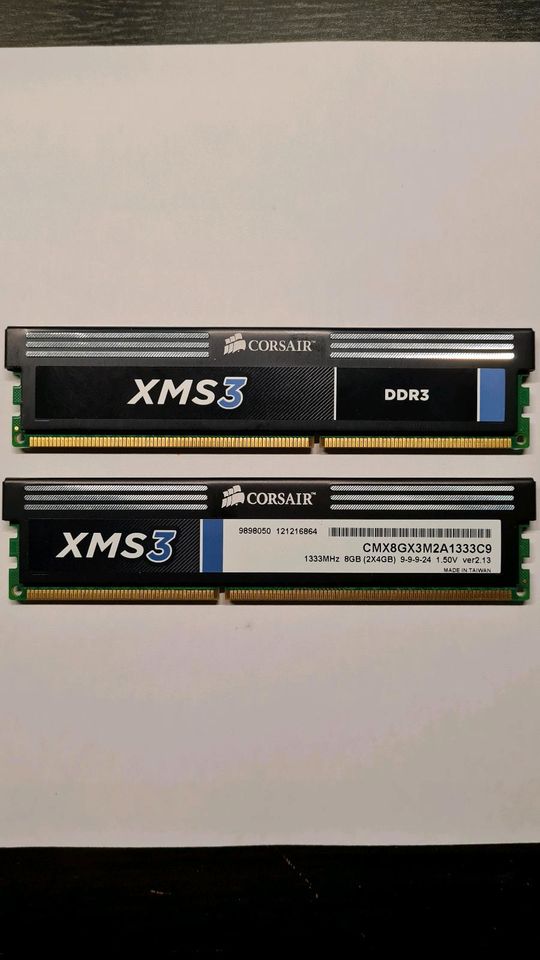 Crosair DDR3 RAM 2x4GB in Düren