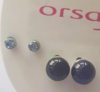 Ohrringe Schmuck Stecker Perlen blau Pankow - Weissensee Vorschau