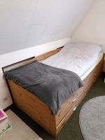 Echtholz-Bett Doppelbett ausziehbar Niedersachsen - Edewecht Vorschau