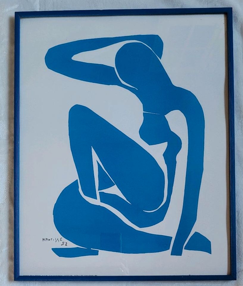 Kunstdruck Matisse mit Rahmen 40x50cm * nu bleu 1 in Lübeck