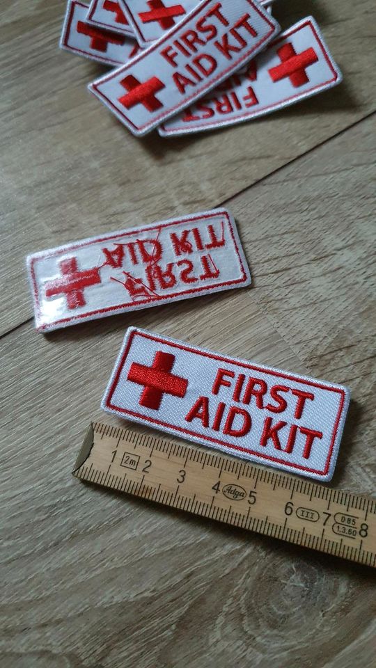 First Aid Kit Iron On Patch