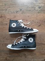 Schwarze Chucks Converse 42 high low Leder Kreis Pinneberg - Pinneberg Vorschau
