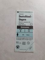 Eintrittskarte Fußball Deutschland-Ungarn 1970 Bayern - Zusmarshausen Vorschau
