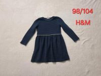 Mädchen 98/104 Kleid langarm Sweatkleid blau H&M Nordrhein-Westfalen - Paderborn Vorschau