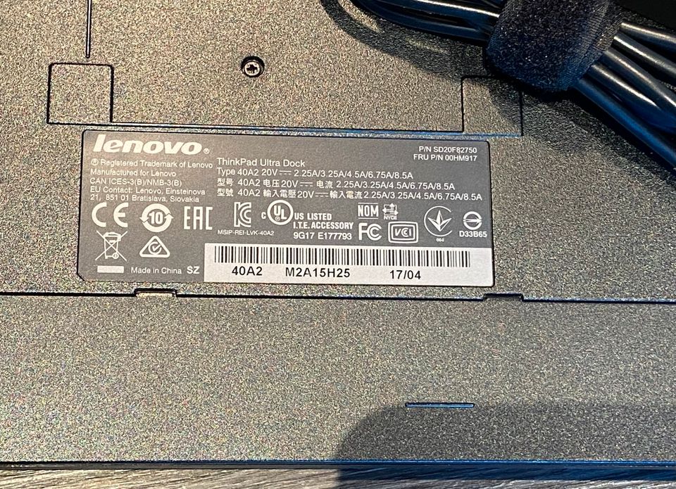 Lenovo Docking Station, Thinkpad Ultra Dock 40A2 in Hannover
