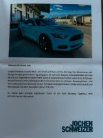 Jochen Schweizer Gutschein Ford Mustang Tagestour Bayern - Haselbach b. Mitterfels Vorschau