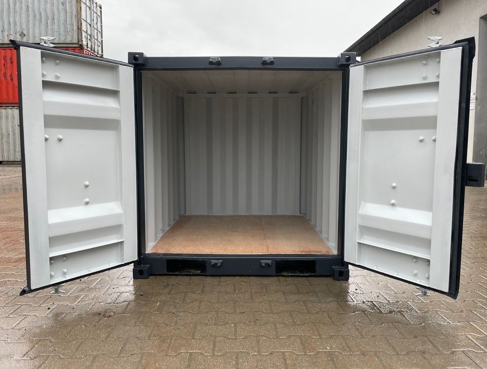 5ft Lagercontainer Minicontainer neuwertig Lager RAL 7021 mieten in Berlin