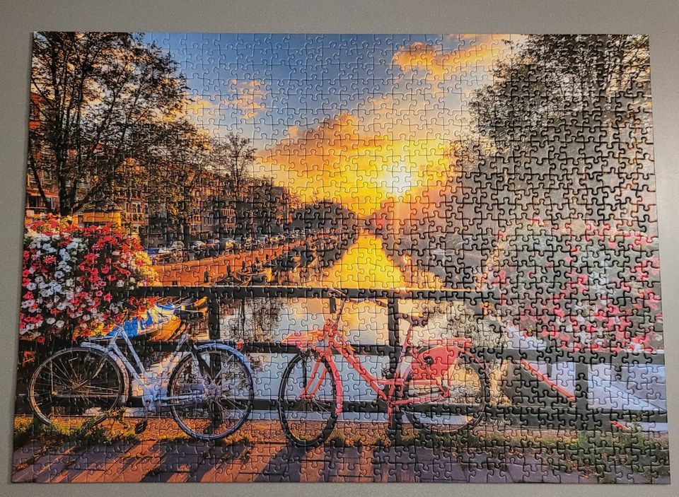 Ravensburger Puzzle, Fahrräder in Amsterdam, 1000 Teile in Neuss