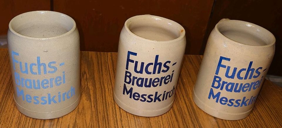 Bierkrüge Fuchs-Brauerei Messkirch 0,5 Liter in Sigmaringen