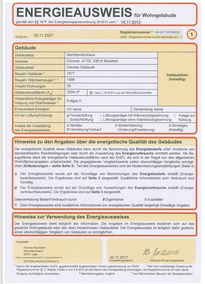 Bielefeld-Gellershagen: Uni-Nähe / 3 Zimmer Wohnung 64m² Erbpacht in Bielefeld