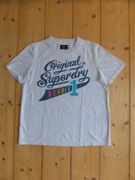 T-Shirt Superdry, Number 1 Co., hellgrau-bunt, Glitzer, Größe 38 Bochum - Bochum-Süd Vorschau