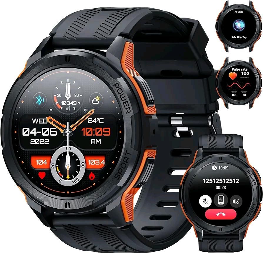 Oukitel BT10 Smartwatch puls AMOLED Sportuhr Schlafüberwachung in Halberstadt