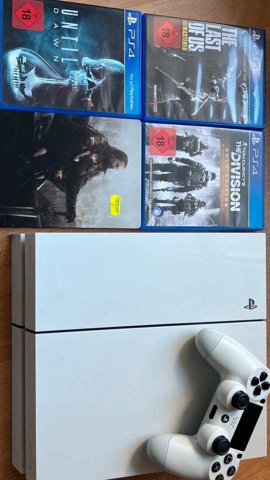 Sony PlayStation 4 „White“ 500gb in Thalheim/Erzgebirge