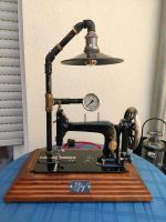 Tisch Lampe  Nähmaschine steampunk Metall Kunst Vintage Wohnzimme Nordrhein-Westfalen - Nottuln Vorschau