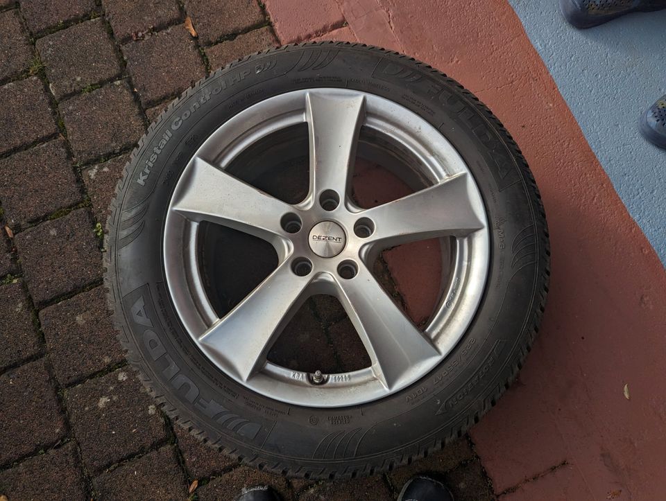 4 x Winterreifen mit Alufelgen Fulda 255/55 R 17 XL 101 V TL in Segnitz