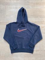 Nike Hoodie Retro Design Gr. S dunkelblau Sachsen - Jahnsdorf Vorschau