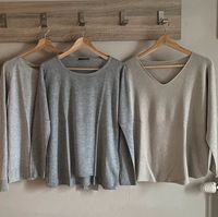Pulli Shirt Pullover Feinstrick Grau beige 38 M L Nordrhein-Westfalen - Heinsberg Vorschau