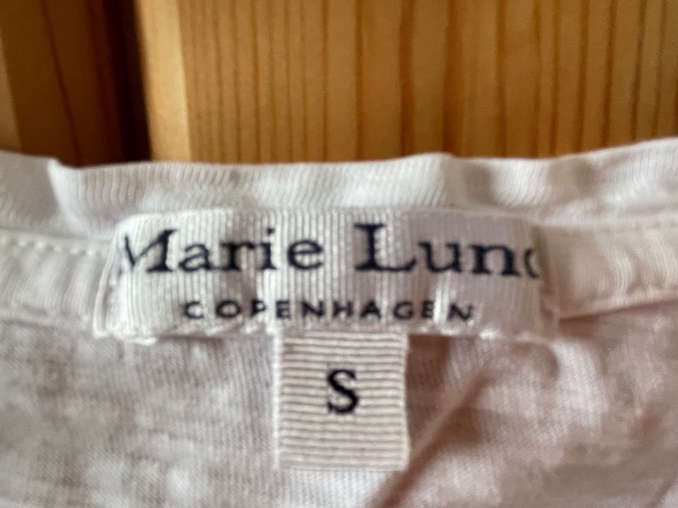 Shirt T-Shirt Marie Lund S 36 Baumwolle weiß Palmen in Lübeck